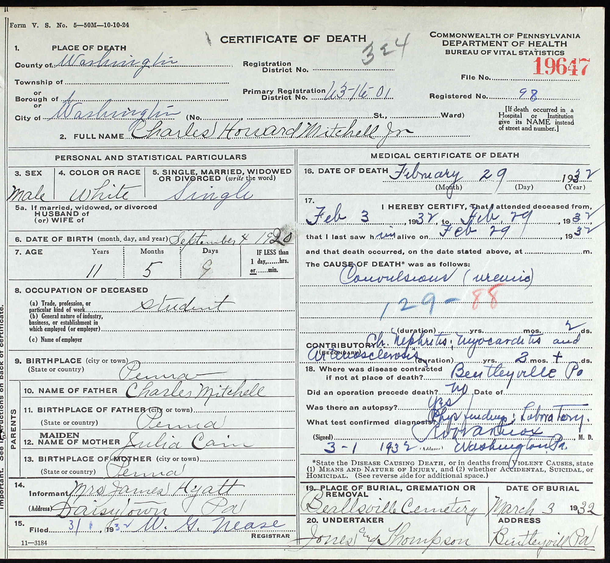 Charles Howard Mitchell Jr